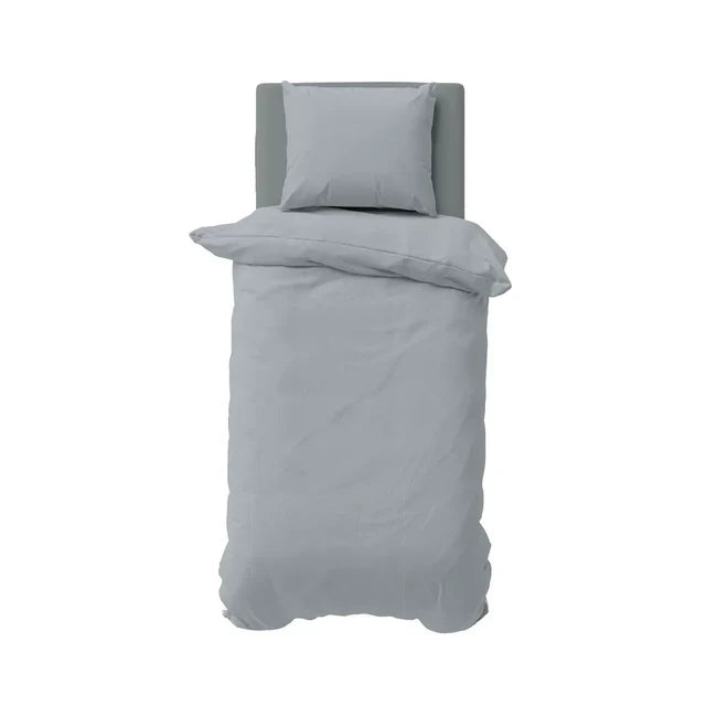 Parure de couette Nautica Solid Gris pour une personne, 135x200 cm, 80x80 cm