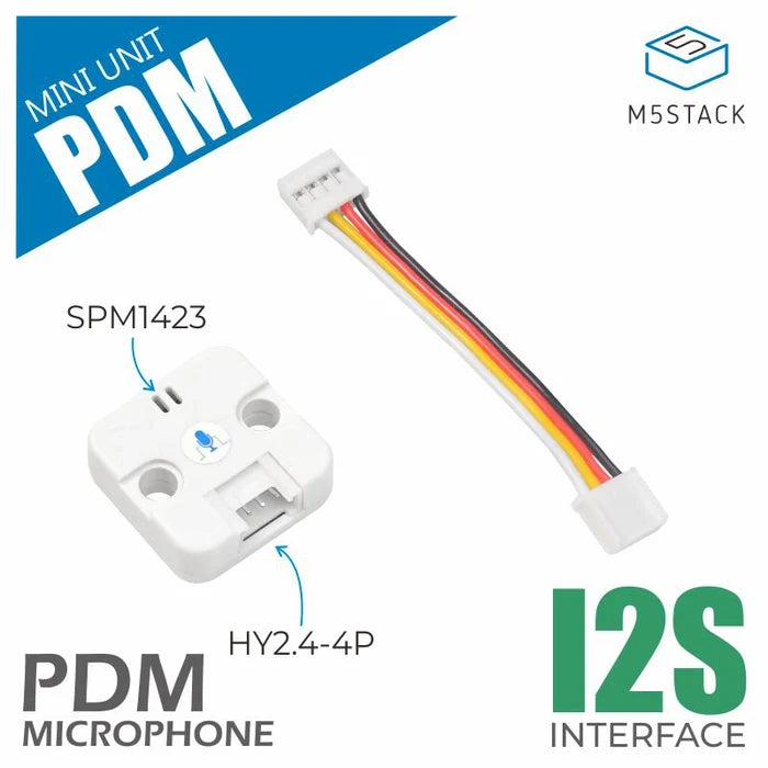 PDM MEMS Microphone Unit (SPM1423) - m5stack-store