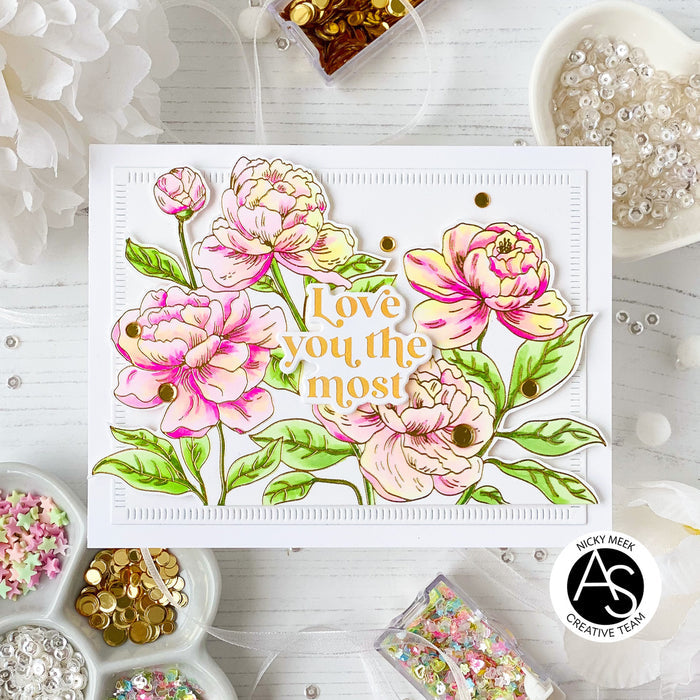 Peony Blossoms Press Plate Set