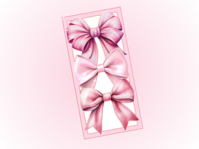 Pink Bow | Cash Envelope