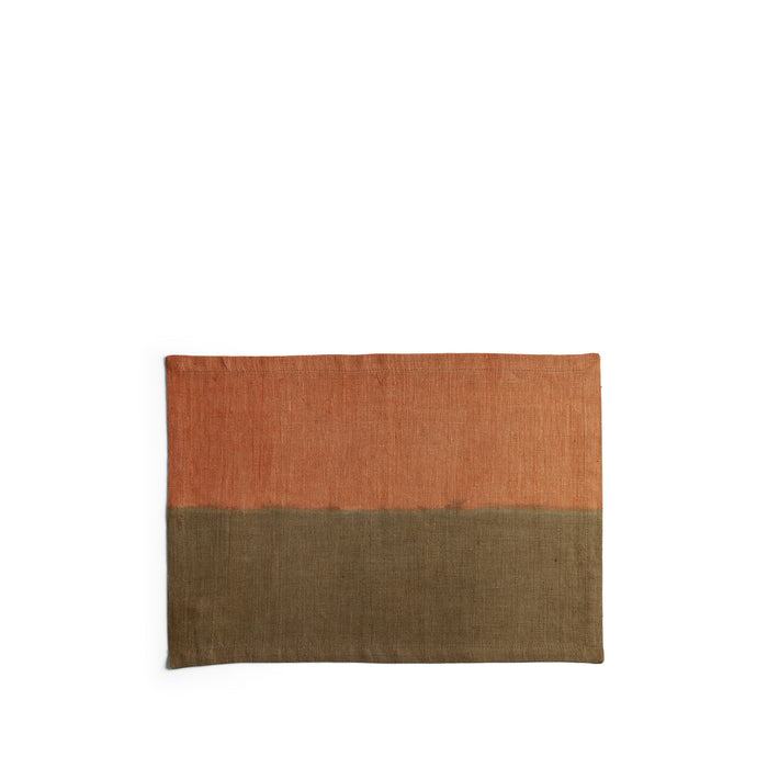 Placemat in Tomato and Antique