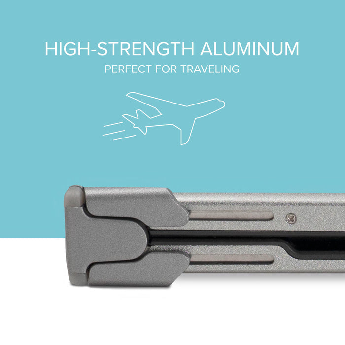 BT-KEY3 foldable keyboard constructed from high-strength aluminum for travel.