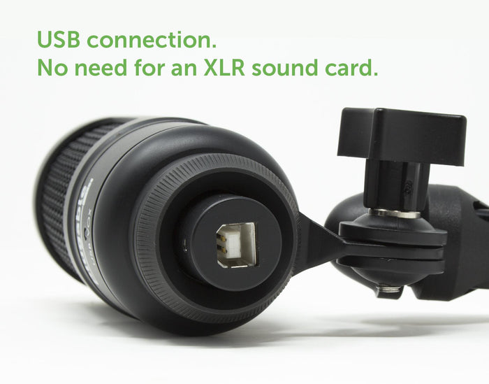 Plugable USB-VOX microphone features a USB connection, eliminating the need for an XLR sound card.