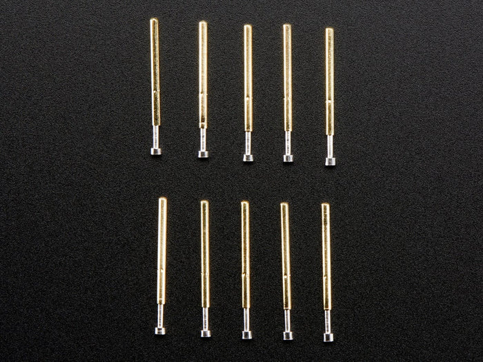 Pogo Pins "Cupped Head" (10 pack) (P75-A2) by The Pi Hut - The Pi Hut