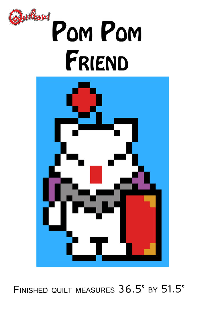 Pom Pom Friend Lap Quilt Pattern PDF