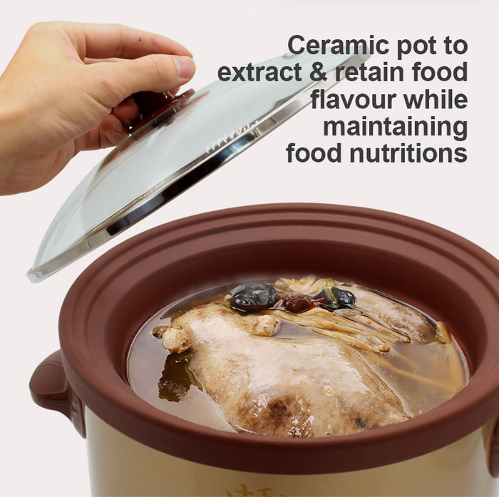 1.5L Slow Cooker with Ceramic Pot (PPSC15) - PowerPacSG