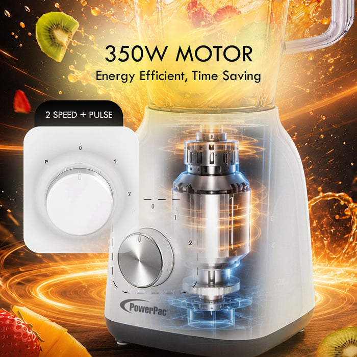 PowerPac 2 IN 1 Multi-functional Blender For Grinding & Blending (PPBL300A)