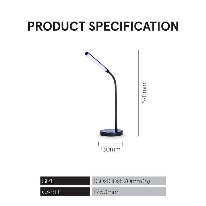 PowerPac LED Desk Lamp, children learning Table Lamp (PP1303)