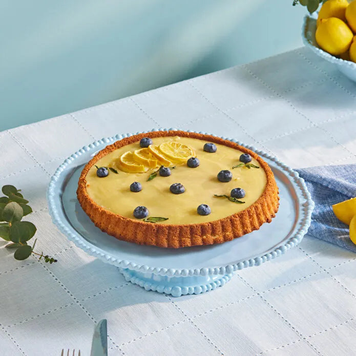 Présentoir à Gâteau Karaca Perla en Mélamine, 36 cm, Bleu