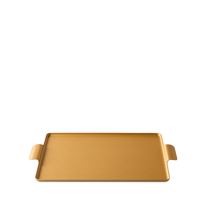 Kaymet Pressed tray in gold anodized aluminum