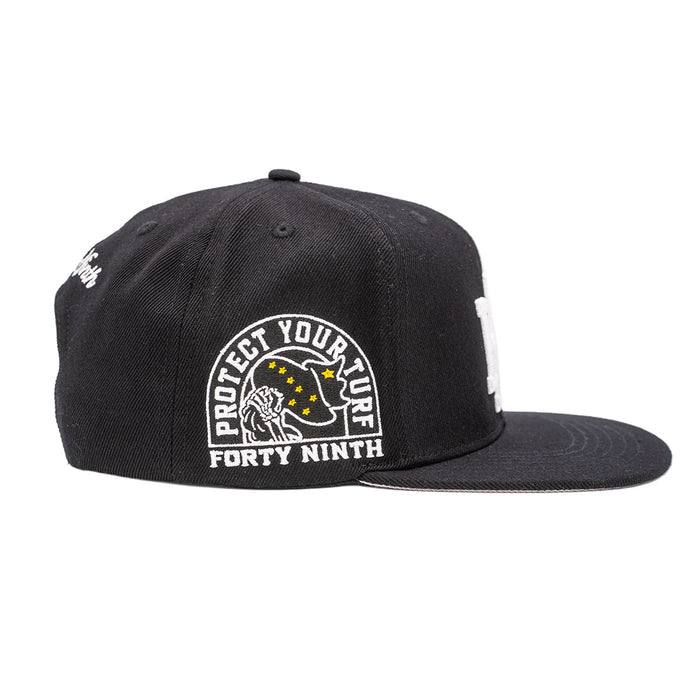 Protect Your Turf AK Monogram Black Snapback Hat