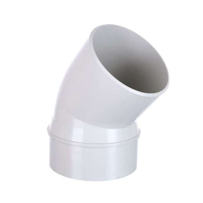 PVC Waste Plain Bend 150mm x 45D