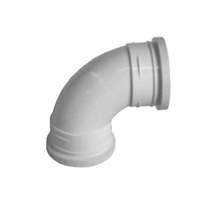 PVC Waste Plain Bend 80mm x 45D