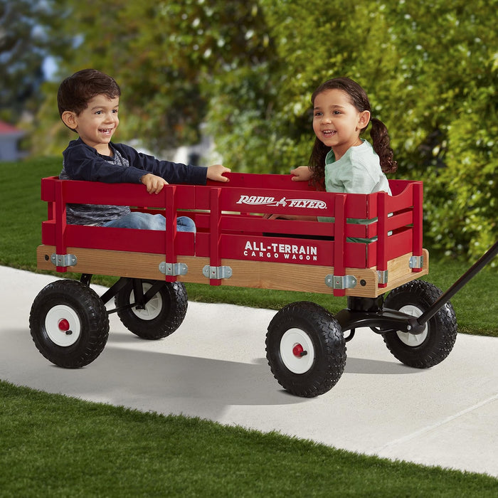 Radio Flyer AllTerrain Cargo Wagon For Kids Garden And Cargo Red