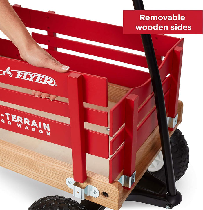 Radio Flyer AllTerrain Cargo Wagon For Kids Garden And Cargo Red