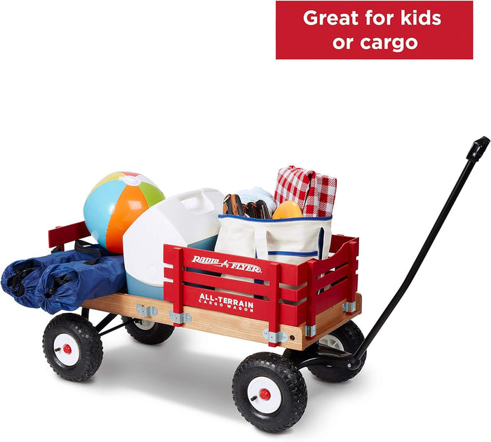 Radio Flyer AllTerrain Cargo Wagon For Kids Garden And Cargo Red