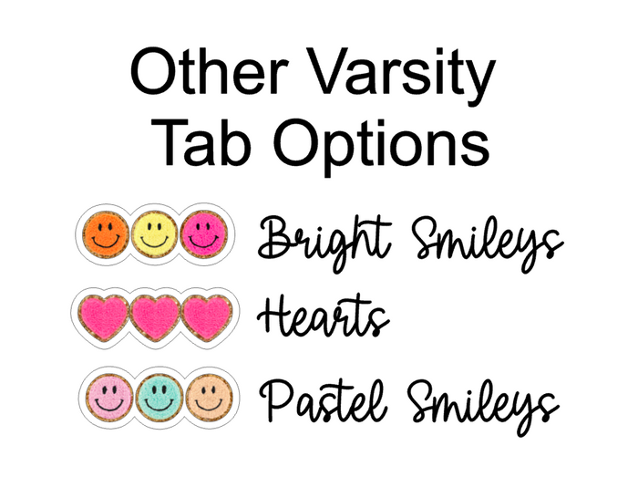 Rainbow Border Dividers - TOP TABS