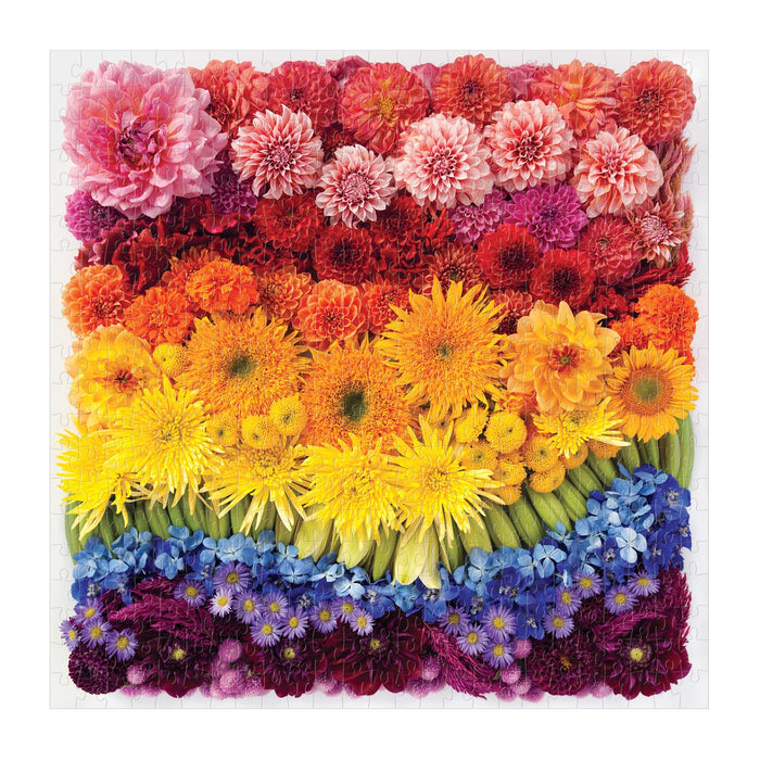 Rainbow Summer Flowers 500 Piece Puzzle 500 Piece Puzzles Galison
