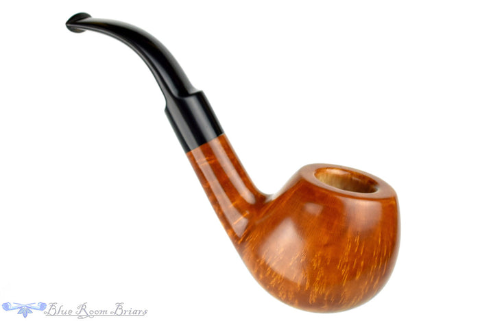 RC Sands Pipe 3/4 Bent Saddled Tomato, Blue Room Briars, apple, danish school, chuck sands, straight grain, smooth, birdseye, saddle, saddle stem, half bent, one half bent, bent, bent tomato, ohio, natural, artisan pipe, new pipe, production pipe, factory pipe, budget pipe, briar, briar pipe, tobacco pipe, wood pipe, wooden pipe, briar-pipe, smoking pipe, smoking hobby, ebonite, vulcanite, pipe stem, pipe mortise, stem, mortise, button, draft hole, grain, estate pipe, estate, refurbished, used p