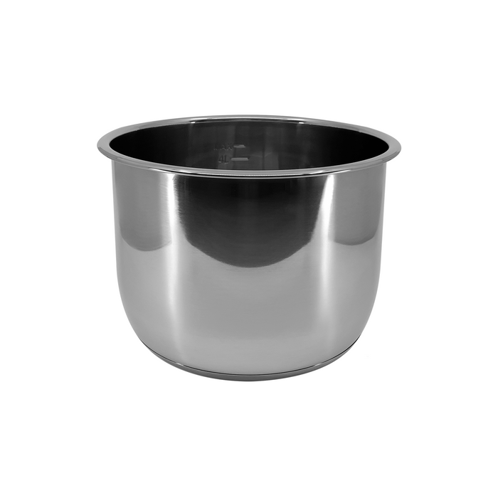 Non-coated stainless steel replacement inner pot for Cuckoo rice cookers. (INNERPOT-CMC-ZSN601F)