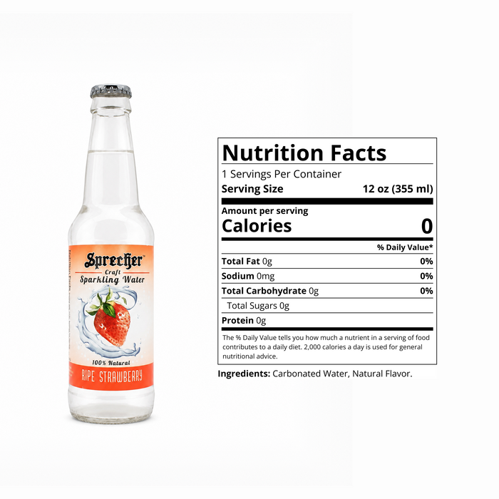 Ripe Strawberry Sparkling Water