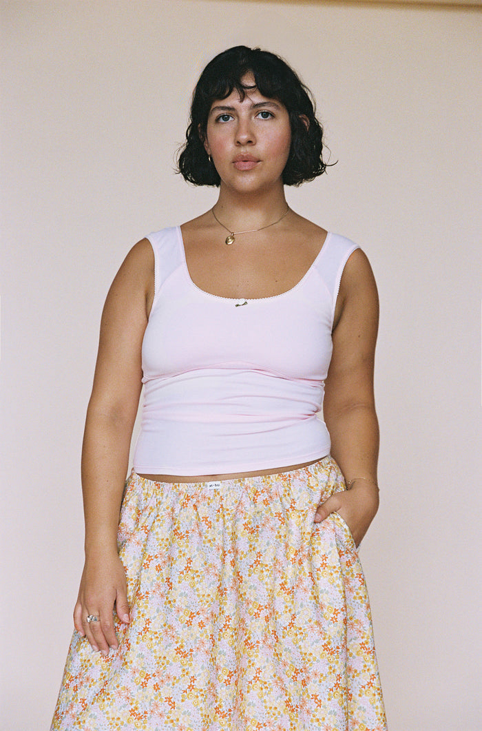 ROMANTIC TOP IN BABY PINK