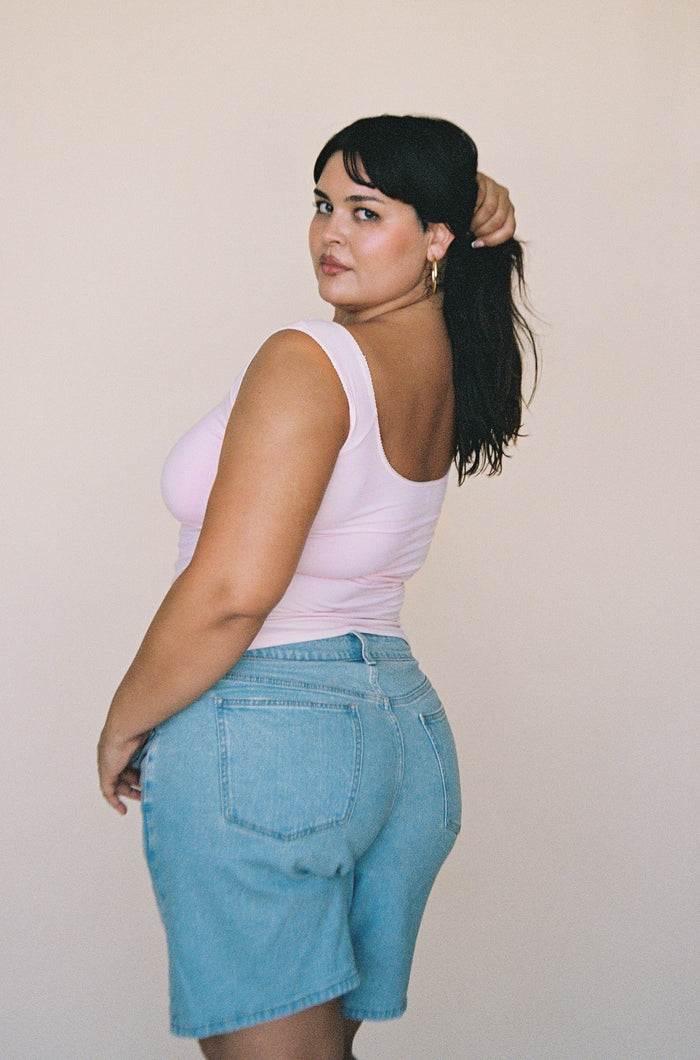 ROMANTIC TOP IN BABY PINK