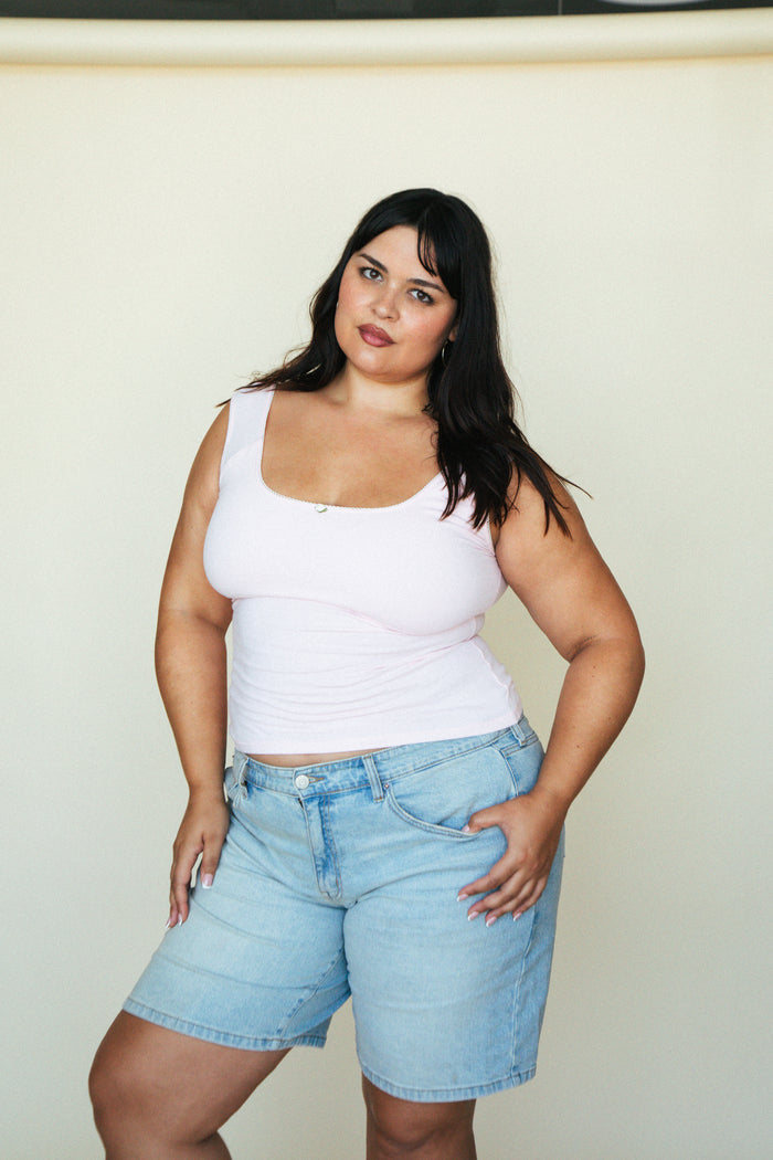 ROMANTIC TOP IN BABY PINK