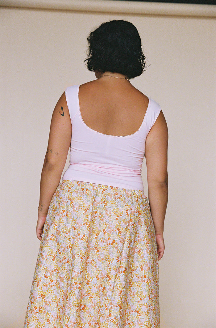 ROMANTIC TOP IN BABY PINK