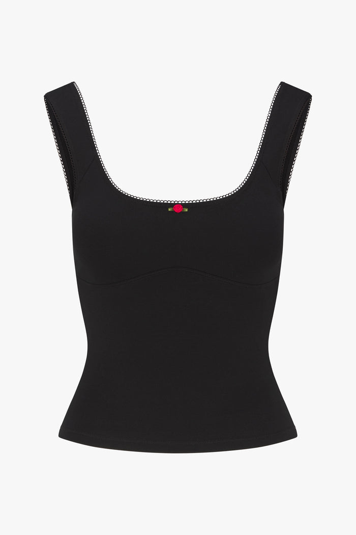 ROMANTIC TOP IN ONYX