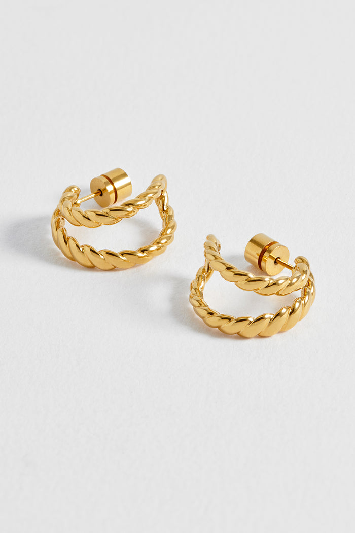 Rope Illusion Hoop Earrings
