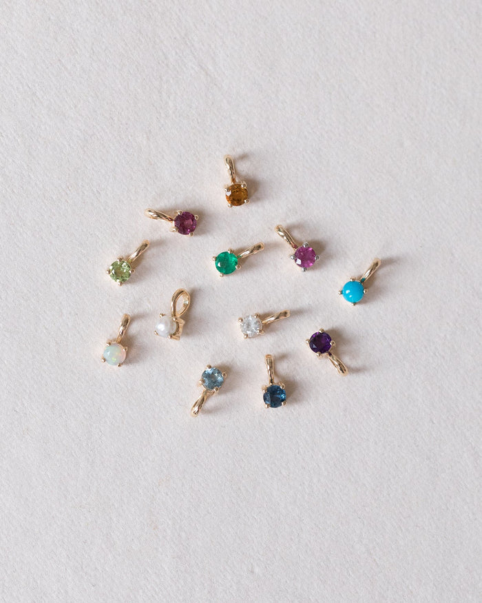 Ruby Birthstone Charm