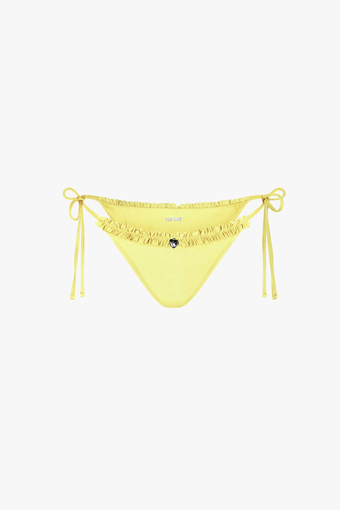RUFFLE CHARM BIKINI BOTTOM IN BUTTER