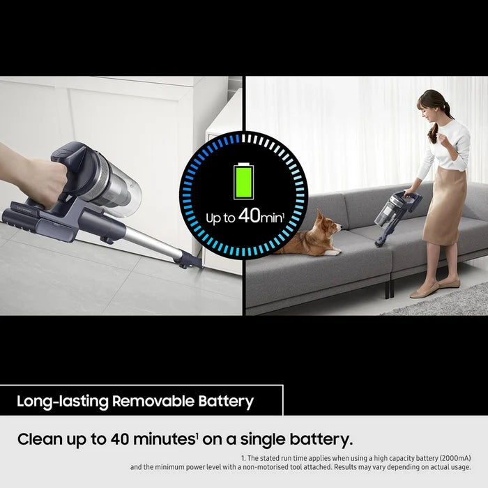 Samsung Jet 60 VS15A6031R4EU Turbo Cordless Stick Vacuum Cleaner with up to 40 Min Run Time - Purple