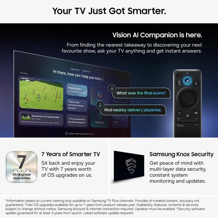 Samsung UE43U8020HKXXU 43 Inch U8020H 4K HD HDR Crystal UHD Smart AI TV 2026 43 Inch
