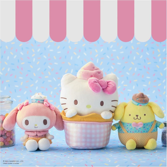 Sanrio 6 Inch My Melody Ice Cream Plush Toy by GUND - Owl & Goose Gifts
