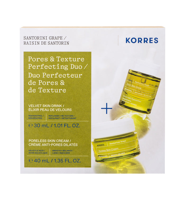 Santorini Grape Pores & Texture Perfecting Duo ($101 Value) Skincare Kits Korres