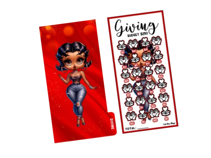 Savings Insert & Envelope Bundle | Red Betty Boop | Giving