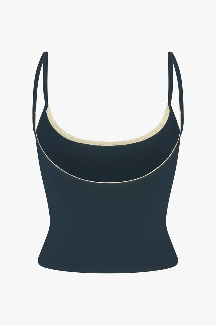 SCOOP BACK CAMI IN BIJOUX