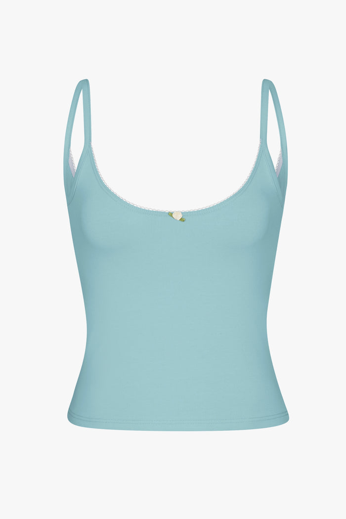 SCOOP BACK CAMI IN ROBIN