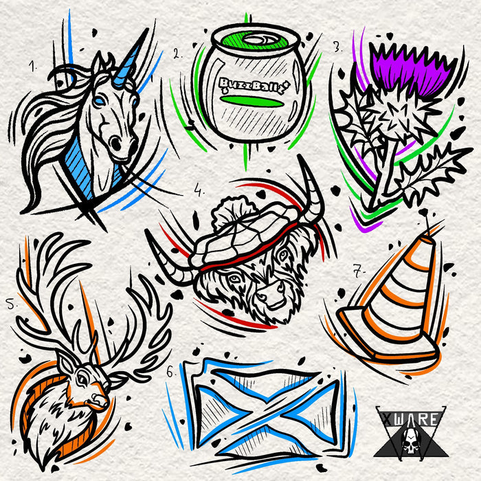 Scotland inspired designs by Emily (2025)