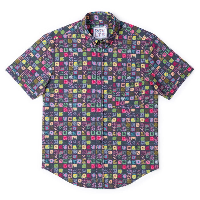 RSVLTS RSVLTS Short Sleeve Shirt Scribble Squares – KUNUFLEX Short Sleeve Shirt Scribble Squares – KUNUFLEX Short Sleeve Shirt