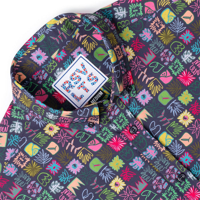 RSVLTS RSVLTS Short Sleeve Shirt Scribble Squares – KUNUFLEX Short Sleeve Shirt Scribble Squares – KUNUFLEX Short Sleeve Shirt