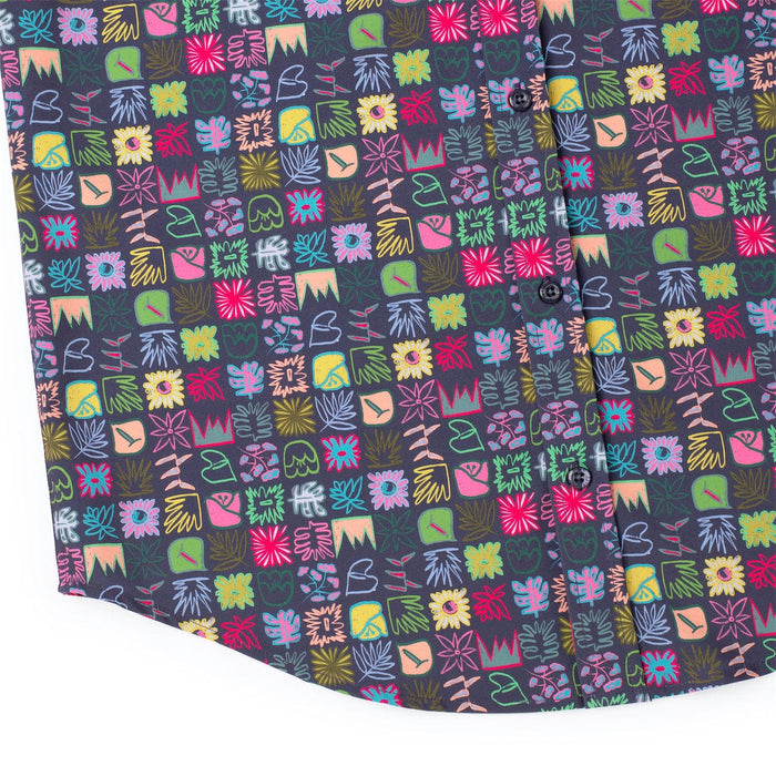 RSVLTS RSVLTS Short Sleeve Shirt Scribble Squares – KUNUFLEX Short Sleeve Shirt Scribble Squares – KUNUFLEX Short Sleeve Shirt