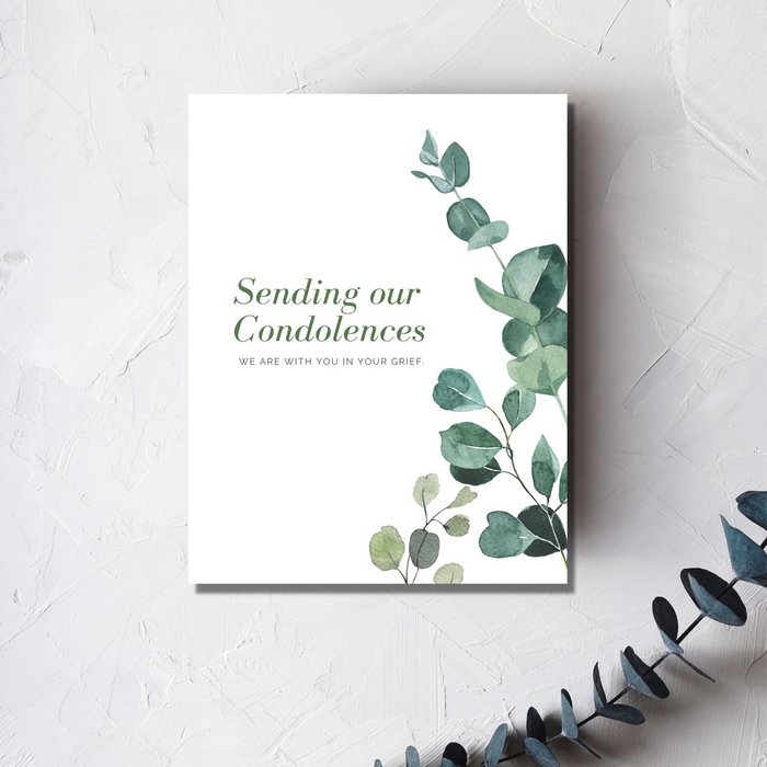 Sending Our Condolences Greeting Card