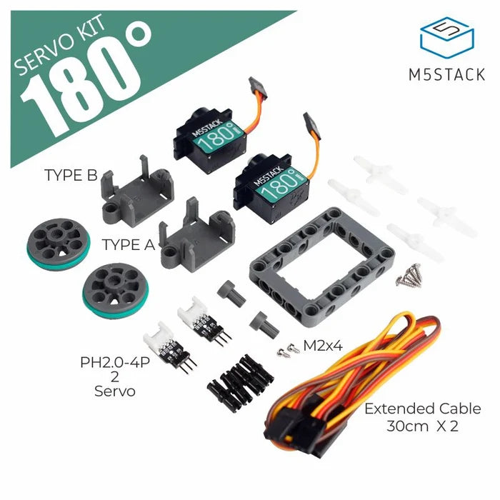 Servo Kit 180° Brick-compatible - m5stack-store