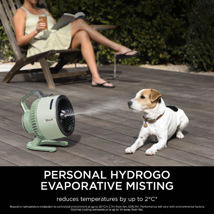 Shark FA050UKGN FlexBreeze HydroGo Misting Fan Mint Green Mint Green