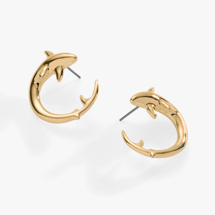 Shark Hoop Earring