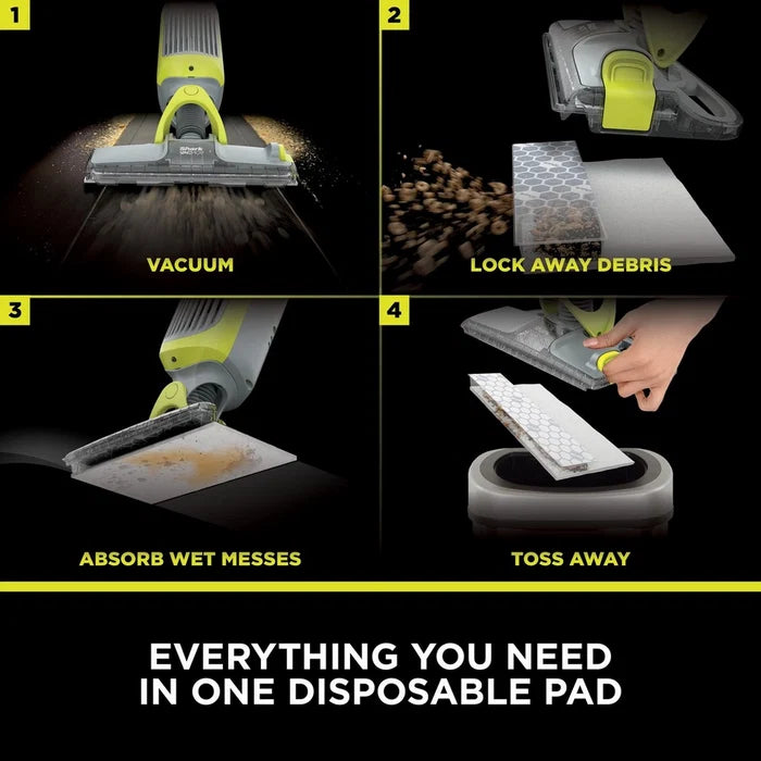 Shark VacMop 2-in-1 Cordless Vacuum Mop with Targeted Spray VM200UK - Charcoal Grey
