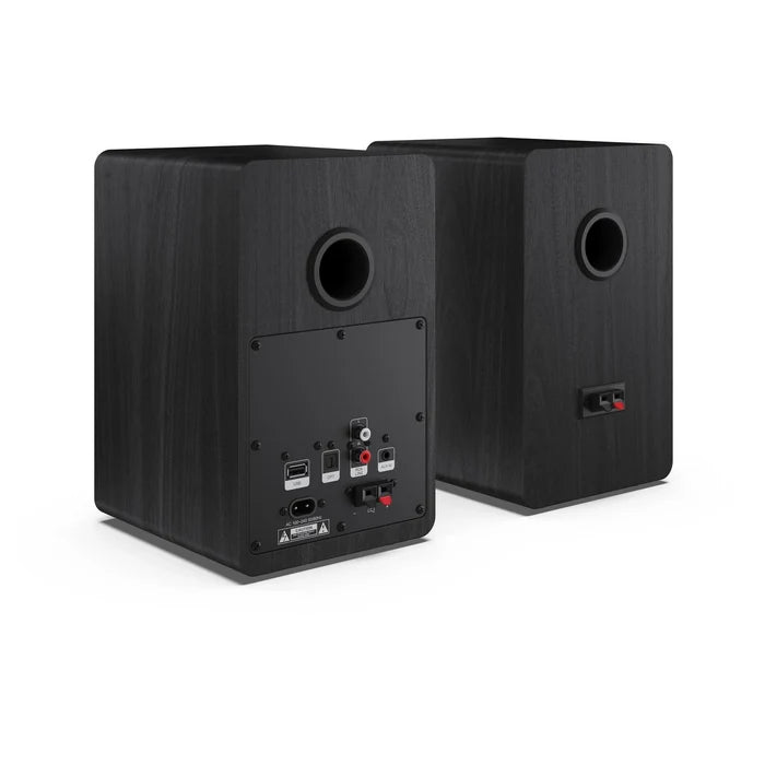 Sharp RP-TT100 Fully Automatic Bluetooth Turntable with CP-SS30 BK Active Bookshelf Speakers Pair - Black